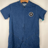 Size 10-11: Nununu Blue Denim Short Sleeve Romper