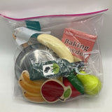 Bag Of Assorted Wooden Pretend Play Food