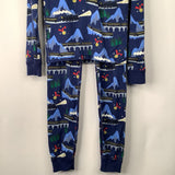 Size 8 (130): Hanna Andersson Blue Polar Express 2pc PJs