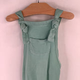 Size 6-12m: Kyte Green Cotton Overalls