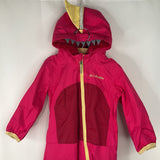 Size 6-12m: Columbia Pink/Yellow Dinosaur Rain Suit