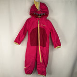 Size 6-12m: Columbia Pink/Yellow Dinosaur Rain Suit