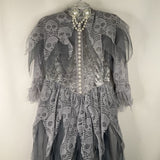 Size 5-6: Hallow's Eve Grey Ghost 2pc Dress Costume