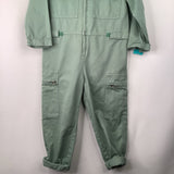 Size 6-7: Zara Green Jean Romper