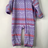 Size 6-12m: Columbia Purple Pink Patterned Fleece Bunting