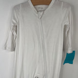 Size 3-6m: Kyte White 1pc Footy PJs