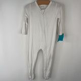 Size 3-6m: Kyte White 1pc Footy PJs
