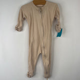 Size 3-6m: Goumi Tan 1pc Footy PJs