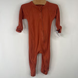 Size 3-6m: Goumi Orange 1pc Footy PJs
