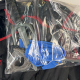 Size 5-6: Black/Red Ninja 5pc Costume