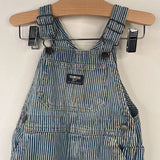 Size 18m: OshKosh B'Gosh Blue/White Striped Overalls