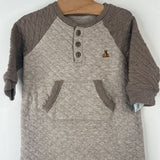 Size 6-12m: Gap Brown/Grey Quilted 1pc PJs