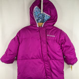 Size 12-18m: Columbia Magenta w/ Blue Fleece Lined Bunting