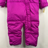 Size 12-18m: Columbia Magenta w/ Blue Fleece Lined Bunting