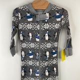 Size 12-18m (75): Hanna Andersson Grey Penguins 1pc PJs