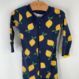 Size 6-12m: Hanna Andersson Navy Lemons 1pc Pj