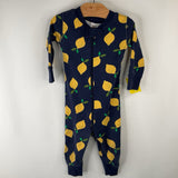 Size 6-12m: Hanna Andersson Navy Lemons 1pc Pj