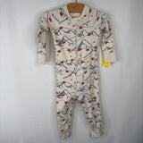 Size 18-24m (80): Hanna Andersson White Ski Lift 1pc PJs
