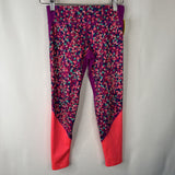 Size 8: Old Navy Pink Colorful Floral Leggings