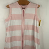 Size 18-24m (XL): Burts Bees Pink White Striped Sleepsack