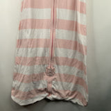 Size 18-24m (XL): Burts Bees Pink White Striped Sleepsack