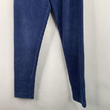 Size 6-7 (120): Hanna Andersson Blue Velour Leggings