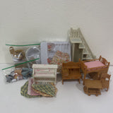 Calico Critters Red Roof Country Home - Secret Attic Playroom, Dollhouse Playset with Furniture and Accessories REDUCED