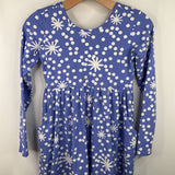 Size 10 (140): Hanna Andersson Blue White Polkadot Long Sleeve Pocket Dress