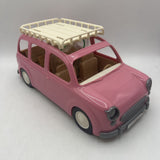 Calico Critter Pink Car with Seats/Back Convert Picnic Table