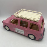 Calico Critter Pink Car with Seats/Back Convert Picnic Table