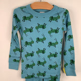 Size 4 (100): Hanna Andersson Blue Cricket 2pc PJs