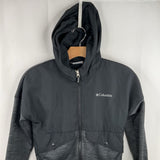 Size 8: Columbia Black Blue Fleece Lined Coat