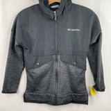 Size 8: Columbia Black Blue Fleece Lined Coat