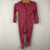 Size 0-3m: Gap Pink 1pc Footy PJs