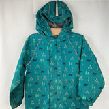 Size 4: Jan & Jul Green Camping Print Rain Suit