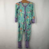 Size 6-12m: Little Sleepies Green Purple Mermaid 1pc Pjs
