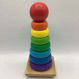 Melissa & Doug Wooden Rainbow Stacker