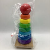 Melissa & Doug Wooden Rainbow Stacker