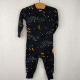 Size 0-3m (50): Hanna Andersson Black Orange Halloween 1pc Pjs