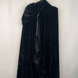 Size OS: Black Velvet Cape