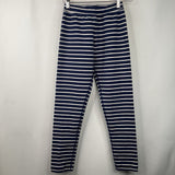 Size 10 (140): Hanna Andersson Navy White Striped Leggings