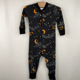 Size 2 (80): Hanna Andersson Black Orange Bat Halloween 1pc Pjs