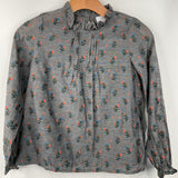 Size 12: Finger in the Nose Blue Striped Long Sleeve Sweatshirt