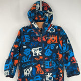 Size 12-18m: Columbia Blue Orange Fleece Bunting