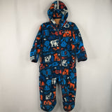 Size 12-18m: Columbia Blue Orange Fleece Bunting