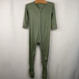 Size 18-24m: Kickee Pants Green 1pc Footy PJs