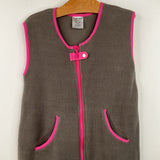 Size 2-4: Baby DeeDee Pink/Grey Fleece Sleepsack