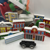 Melissa & Doug 2 Gallon Bags of Wooden Train Set