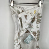 Size 0-3m: Aden + Anais White/Brown Winnie The Poo Sleepsack