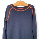 Size 6: Helly Hansen Blue Orange 2pc Base Layer Set